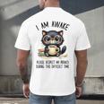 Cat Glasses Coffe Books I Am Awake Please Respect My Privacy Men's Back Print T-Shirt Cat Glasses Coffe Books I Am Awake Please Respect My Privacy Men's Back Print T-Shirt