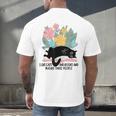 Cat Meme I Like Cats And Books And Maybe Three People Men's Back Print T-Shirt