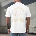 Cat Read Banned Books Drink Coffee Fight Evil Men's Back Print T-Shirt