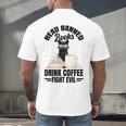 Cat I Read Banned Books Shirt Bookworm Avid Reader For Men Women Kids Men's Back Print T-Shirt