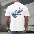 Cavalier King Charles Spaniel Book Nap Vintage Dog Mom Dad Men's Back Print T-Shirt