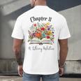 Chapter 11 Years Old 11th Birthday Wildflower Book Lover Men's Back Print T-Shirt