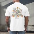 Chapter 12 Years Old 12th Birthday Wildflower Book Lover Men's Back Print T-Shirt Chapter 12 Years Old 12th Birthday Wildflower Book Lover Men's Back Print T-Shirt
