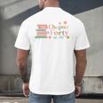Chapter Forty 40 Years Old 40th Birthday Book Lover Men's Back Print T-Shirt Chapter Forty 40 Years Old 40th Birthday Book Lover Men's Back Print T-Shirt