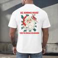Christmas Bookish He Knows What You'Ve Been Reading Women Men's Back Print T-Shirt