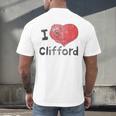 Clifford The Big Red Dog I Heart Clifford Childrens Books Men's Back Print T-Shirt