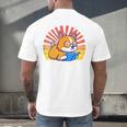 Corgi Dog Reading Book Book Lover Dog Lover Men's Back Print T-Shirt Corgi Dog Reading Book Book Lover Dog Lover Men's Back Print T-Shirt