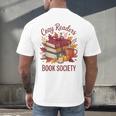 Cozy Readers Book Society Fall Autumn Floral Pumpkin Season Men's Back Print T-Shirt Cozy Readers Book Society Fall Autumn Floral Pumpkin Season Men's Back Print T-Shirt