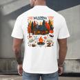 Cozy Reading Cabin Retreat Fall Bookish Autumn Cozy Reader Men's Back Print T-Shirt