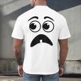 Creepy Face Carrot Halloween Book Character Costume Men's Back Print T-Shirt