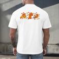 Cute Turkey Reading Book Librarian Bookworm Thanksgiving Men Men's Back Print T-Shirt Cute Turkey Reading Book Librarian Bookworm Thanksgiving Men Men's Back Print T-Shirt