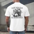 Dark Romance Books Lover Bookish Bookworm Gothic Aesthetic Men's Back Print T-Shirt Dark Romance Books Lover Bookish Bookworm Gothic Aesthetic Men's Back Print T-Shirt