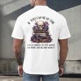 Dark Romance Merch I Put Down My Book Lover Spicy Skeleton Men's Back Print T-Shirt