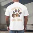 Dogs Books And Quilting Men's Back Print T-Shirt