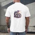 Dragon Fantasy Book Lover And Apparel Probably Reading About Dragons Men's Back Print T-Shirt