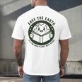 Earth Day 2025 Save Earth It´s Only Planet With Books Reader Men's Back Print T-Shirt Earth Day 2025 Save Earth It´s Only Planet With Books Reader Men's Back Print T-Shirt