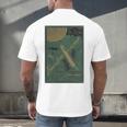 From The Earth To The Moon Book Cover 1874 Premium Men's Back Print T-Shirt From The Earth To The Moon Book Cover 1874 Premium Men's Back Print T-Shirt