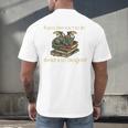Easily Distracted By Books And Dragons Graphic Premium Men's Back Print T-Shirt Easily Distracted By Books And Dragons Graphic Premium Men's Back Print T-Shirt