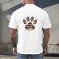 Easily Distracted By Dogs And Books Men's Back Print T-Shirt Easily Distracted By Dogs And Books Men's Back Print T-Shirt