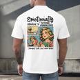 Emotionally Attached To Fictional Characters Just More Books Men's Back Print T-Shirt Emotionally Attached To Fictional Characters Just More Books Men's Back Print T-Shirt