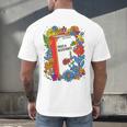 Equal Rights Book Flower Resist Feminist LGBTQ Floral Men's Back Print T-Shirt