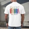 Equality Flower Books Equal Rights Social Justice Feminist Men's Back Print T-Shirt Equality Flower Books Equal Rights Social Justice Feminist Men's Back Print T-Shirt