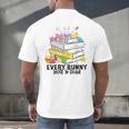 Every Bunny Loves To Read Easter Cute Reading Books Lover Men's Back Print T-Shirt