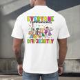 Everyone Communicates Differently Book Teacher Outfit Men's Back Print T-Shirt Everyone Communicates Differently Book Teacher Outfit Men's Back Print T-Shirt