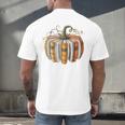 Fall Book Pumpkin Fall Librarians Bookworm Teachers Students Men's Back Print T-Shirt Fall Book Pumpkin Fall Librarians Bookworm Teachers Students Men's Back Print T-Shirt