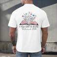 Floral Book A New Chapter Begins Retired 2026 Retirement Men's Back Print T-Shirt Floral Book A New Chapter Begins Retired 2026 Retirement Men's Back Print T-Shirt
