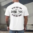 The Only Ghost I Know Is The Holy Ghost Ghost Read Book Men's Back Print T-Shirt The Only Ghost I Know Is The Holy Ghost Ghost Read Book Men's Back Print T-Shirt