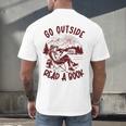 Go Outside Read a Book Vintage Bibliophiles Men's Back Print T-Shirt Go Outside Read a Book Vintage Bibliophiles Men's Back Print T-Shirt