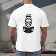 Good Girls Read Bad Books Skeleton Men's Back Print T-Shirt