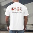 Goose Forget Flowers Buy Me Books Men's Back Print T-Shirt Goose Forget Flowers Buy Me Books Men's Back Print T-Shirt