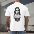 Gothic Goth Girl Woman Movie Book Art Men's Back Print T-Shirt Gothic Goth Girl Woman Movie Book Art Men's Back Print T-Shirt