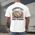 Groundhog Day Librarian Book Lover Reader Library Men's Back Print T-Shirt Groundhog Day Librarian Book Lover Reader Library Men's Back Print T-Shirt