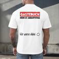 Guest Book Wir Waren Dabei Mein 57 Geburtstag German Men's Back Print T-Shirt Guest Book Wir Waren Dabei Mein 57 Geburtstag German Men's Back Print T-Shirt
