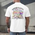 Happiness Is Coffee And a Good Book Women Love Reading Book Men's Back Print T-Shirt