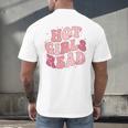 Hot Girls Read Cute Book Lover Reading Club Men's Back Print T-Shirt