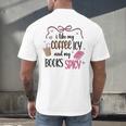 Iced Coffee & Reading Smut Books Girly Spicy Novels Men's Back Print T-Shirt