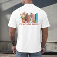 I'm With The Banned Books – Book Lover Librarian Reading Men's Back Print T-Shirt I'm With The Banned Books – Book Lover Librarian Reading Men's Back Print T-Shirt