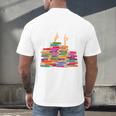 I'm Fine Reading Books Reader Book Lover Librarian Men's Back Print T-Shirt