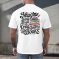 Imagine Being Afraid Of Drag Queens And Books Men's Back Print T-Shirt