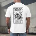 Introverted BUT Willing To Discuss Books Book Lover Men's Back Print T-Shirt