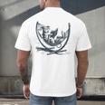 Italian Greyhound Whippet Dog Reading Book Hammock Iggy Mom Men's Back Print T-Shirt