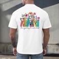 It's A Good Day To Read A Book Floral Book Lovers Librarian Men's Back Print T-Shirt