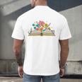 Its a Good Day To Read a Book Librarian Books Reading Floral Men's Back Print T-Shirt Its a Good Day To Read a Book Librarian Books Reading Floral Men's Back Print T-Shirt
