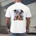 It's Not Hoarding If It's Books Reading Bookworm Reader Men's Back Print T-Shirt