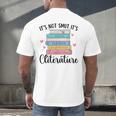 It's Not Smut It's Literature Dark Romance Smutt Book Lover Men's Back Print T-Shirt