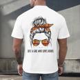 Just a Girl Who Loves Books Pajamas Shirt Reading Book Lover Men's Back Print T-Shirt